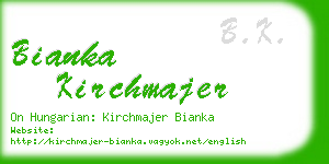 bianka kirchmajer business card
